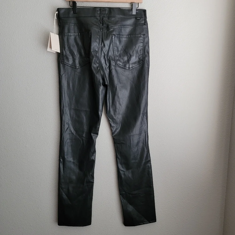 MOTHER the Dazzler Skimp in Wax On, Wax Off Black size 32 NWT